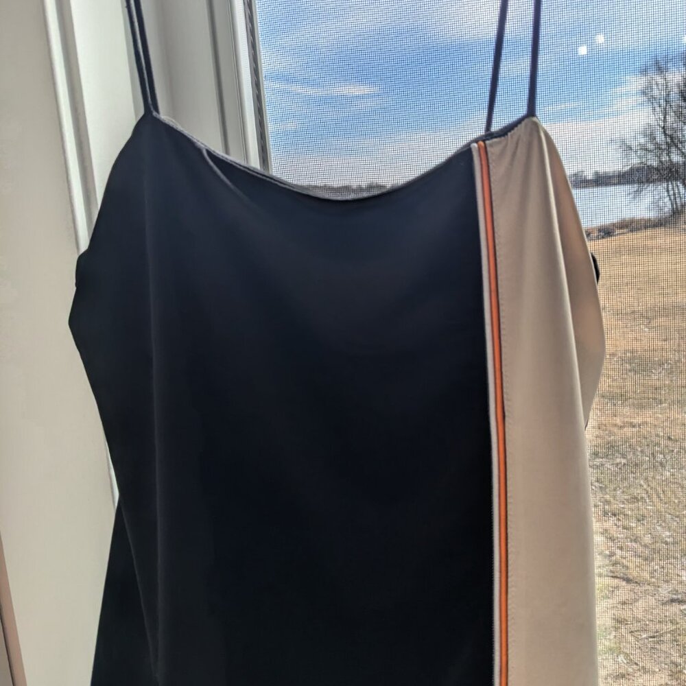 Color blocked mini dress